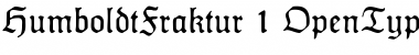 HumboldtFraktur Regular Font