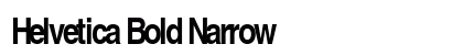 Helvetica Bold Narrow Preview