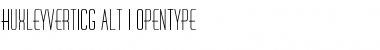 HuxleyVertICG Alt Font