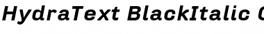Download HydraText-BlackItalic Font