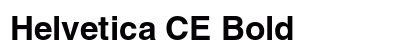 Helvetica CE Bold Preview