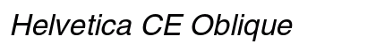 Helvetica CE Oblique Preview