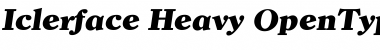 Iclerface Heavy Font