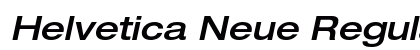 Helvetica Neue Regular Preview