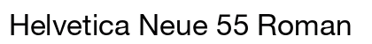 Helvetica Neue 55 Roman preview