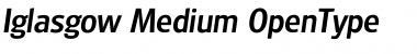 Iglasgow Medium Font