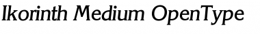 Ikorinth Medium Font