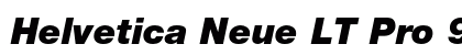 Helvetica Neue LT Pro 96 Black Italic preview