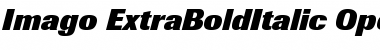 Berthold Imago Extra Bold Italic Font