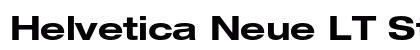 Helvetica Neue LT Std 73 Bold Extended Preview