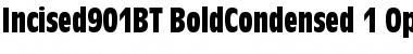 Incised 901 Bold Condensed Font