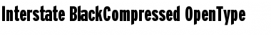 Interstate BlackCompressed Font