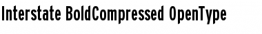 Interstate BoldCompressed Font