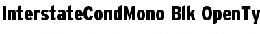 Interstate Cond Mono - Blk Regular Font