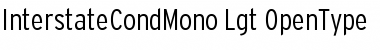 Download Interstate Cond Mono - Lgt Font