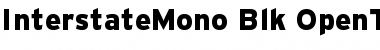 Download Interstate Mono - Blk Font