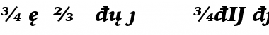 Bitstream Iowan Old Style Black Italic Extension Font