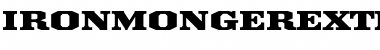 Ironmonger Extnd Font