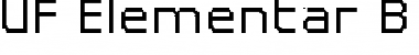 Download UF Elementar B 11.11.4 a Font Download UF Elementar B 11.11.4 a Font
