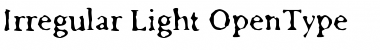 Irregular Light Font