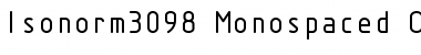 Isonorm3098 Monospaced Font