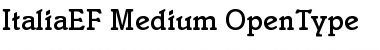 ItaliaEF-Medium Regular Font