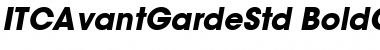 ITC Avant Garde Gothic Std Bold Oblique Font