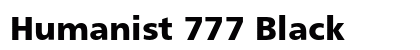 Humanist 777 Black Preview