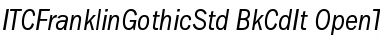 ITC Franklin Gothic Std Font