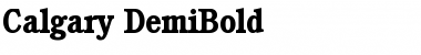 Download Calgary-DemiBold Font