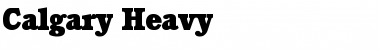 Calgary-Heavy Font