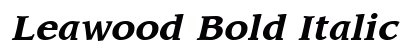 Leawood Bold Italic