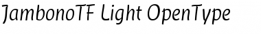 JambonoTF-Light Regular Font
