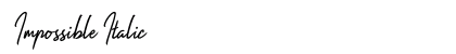 Impossible Italic Preview
