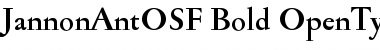 Jannon Ant OSF Bold Font
