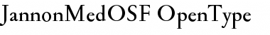 Jannon Med OSF Regular Font