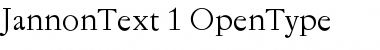Download Jannon Text Font Download Jannon Text Font