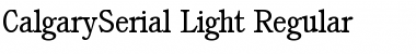 CalgarySerial-Light Regular Font