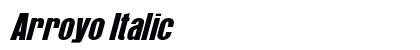 Arroyo Italic Preview