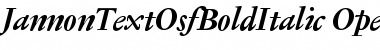 Jannon Text OSF Font