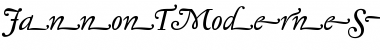 Download Jannon T Moderne Swash Font