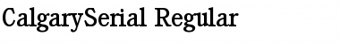 CalgarySerial Regular Font
