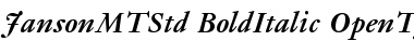 Download Janson MT Std Font