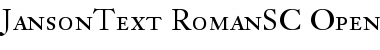 Janson Text 55 Roman SC Font