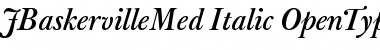 J Baskerville Med Italic Font