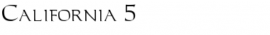 Download California 5 Font Download California 5 Font