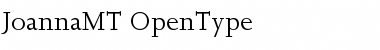 Joanna MT Regular Font Joanna MT Regular Font