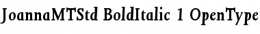 Joanna MT Std Bold Italic Font