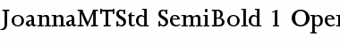 Joanna MT Std Semibold Font