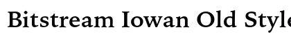 Bitstream Iowan Old Style Bold OSF Preview